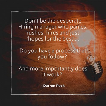 Don't be the desperate Hiring manager